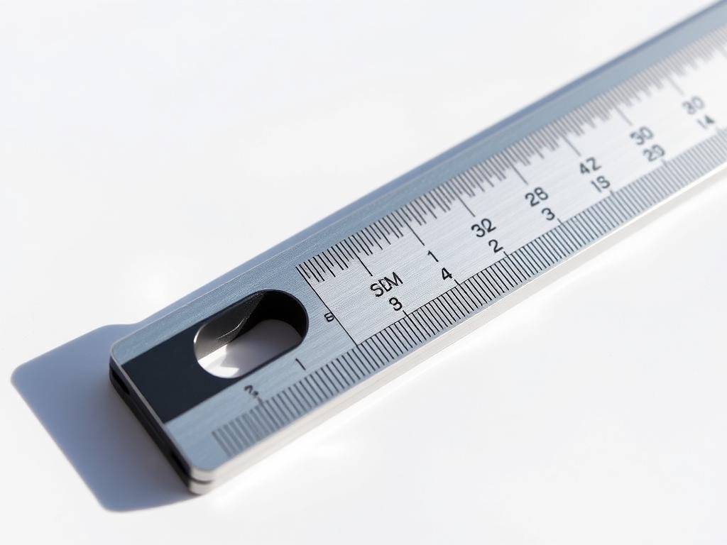 A close-up of a high-quality metal chain wear indicator tool, set against a plain, light background. The tool has a sleek, industrial design with a silver or matte black finish. It features a ruler-like scale with numerical markings, allowing precise measurement of chain wear. The tool's edges are sharp and the surfaces are smooth, conveying precision engineering. Bright, natural lighting illuminates the tool, casting crisp shadows that enhance the depth and texture. The composition places the tool centrally, filling the frame and allowing the viewer to appreciate its intricate details and functionality. A close-up of a high-quality metal chain wear indicator tool, set against a plain, light background. The tool has a sleek, industrial design with a silver or matte black finish. It features a ruler-like scale with numerical markings, allowing precise measurement of chain wear. The tool's edges are sharp and the surfaces are smooth, conveying precision engineering. Bright, natural lighting illuminates the tool, casting crisp shadows that enhance the depth and texture. The composition places the tool centrally, filling the frame and allowing the viewer to appreciate its intricate details and functionality.