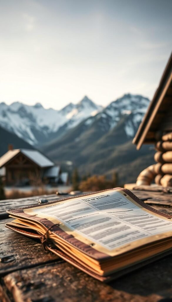 A mountain lodge's rustic booking calendar, featuring a backdrop of majestic peaks capped with snow. The calendar pages flipping with a gentle breeze, their weathered edges adding a touch of timeless charm. In the foreground, a worn leather-bound journal lies open, its pages detailing upcoming glamping adventures. The lighting is soft and natural, casting a warm glow over the scene, evoking a sense of tranquility and anticipation. The composition is balanced, with the calendar and journal occupying the central focus, surrounded by the breathtaking mountain landscape that beckons the viewer to plan their own luxury camping retreat. A mountain lodge's rustic booking calendar, featuring a backdrop of majestic peaks capped with snow. The calendar pages flipping with a gentle breeze, their weathered edges adding a touch of timeless charm. In the foreground, a worn leather-bound journal lies open, its pages detailing upcoming glamping adventures. The lighting is soft and natural, casting a warm glow over the scene, evoking a sense of tranquility and anticipation. The composition is balanced, with the calendar and journal occupying the central focus, surrounded by the breathtaking mountain landscape that beckons the viewer to plan their own luxury camping retreat.