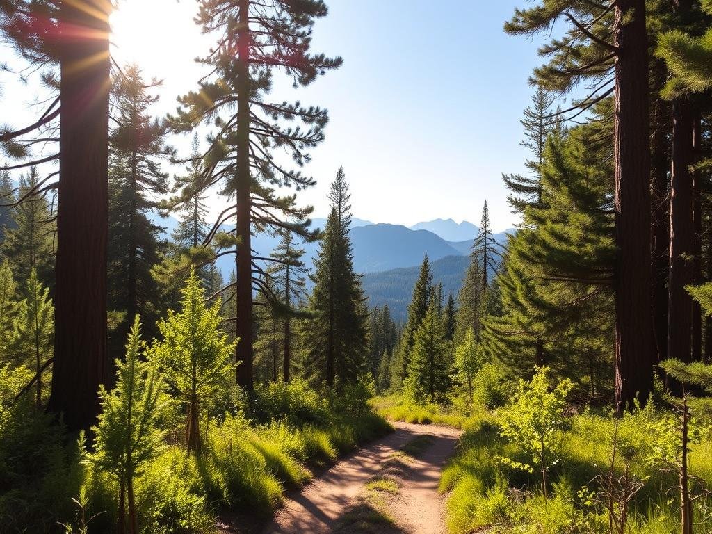 Family friendly mountain biking trails with easy climbs