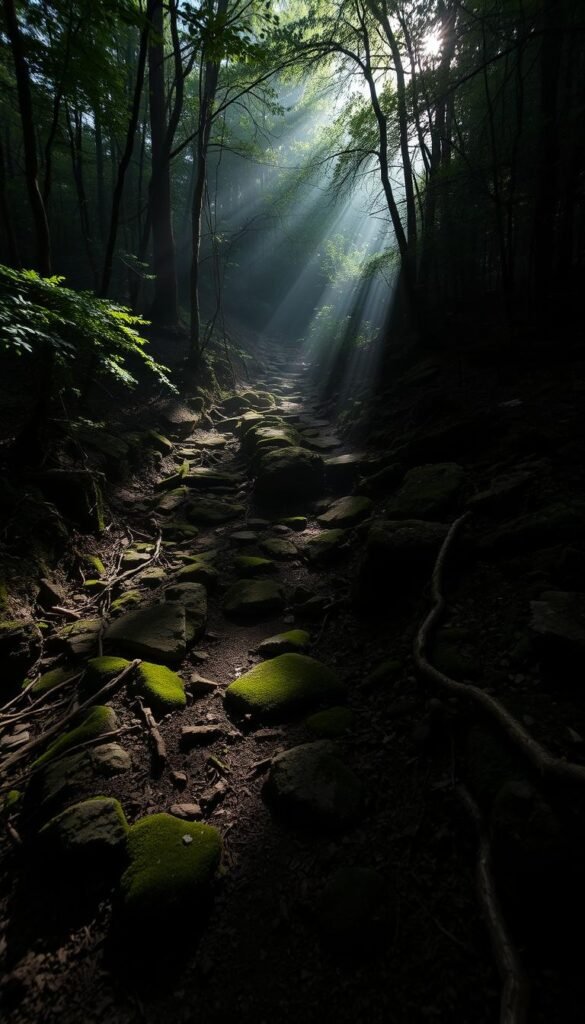 Pinnacle Mountain State Park trails, a rugged landscape of winding paths through dense foliage. Overgrown and treacherous underfoot, the trails wind through a dimly lit forest, casting long shadows across the uneven terrain. Sunlight filters through the thick canopy, illuminating the mossy rocks and roots that litter the path, making navigation a treacherous task. The atmosphere is somber, evoking a sense of isolation and the challenges that lie ahead for any who dare to venture forth. A wide-angle lens captures the immersive scene, showcasing the daunting obstacles that await the unwary hiker or mountain biker. Pinnacle Mountain State Park trails, a rugged landscape of winding paths through dense foliage. Overgrown and treacherous underfoot, the trails wind through a dimly lit forest, casting long shadows across the uneven terrain. Sunlight filters through the thick canopy, illuminating the mossy rocks and roots that litter the path, making navigation a treacherous task. The atmosphere is somber, evoking a sense of isolation and the challenges that lie ahead for any who dare to venture forth. A wide-angle lens captures the immersive scene, showcasing the daunting obstacles that await the unwary hiker or mountain biker.